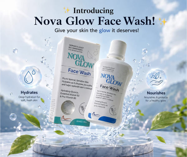 Nova Glow Face Wash – Gentle Daily Cleanser (60ml)